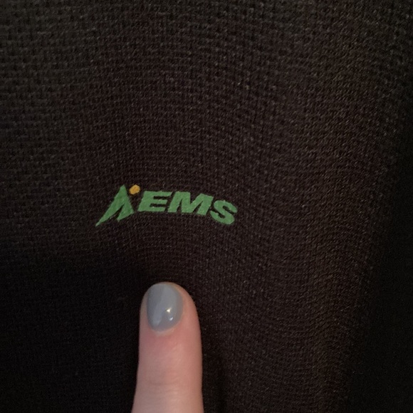 Men’s 3/4 Zip Eastern Mountain Sports Sweatshirt Size XL Black - Picture 4 of 6